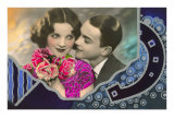 French Couple with Flowers