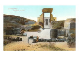 Temple Colondade  Denderah  Egypt