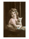 Joyeuse Fete  Girl with Cat