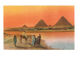 Pyramids from across the Nile  Egypt