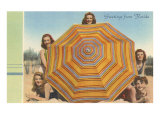 Bathing Beauties and Umbrella
