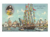 Gasparilla Entering Harbor  Tampa  Florida