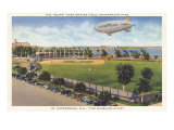 Blimp over Ballpark  St Petersburg  Florida