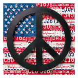 American Flag Peace Sign