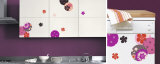 Floral Bubbles       (Water Resistant Decal)