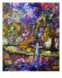 Savannah Georgia Garden Oil Painting By Ginette