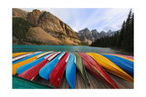 Colorful Boats  Moraine Lake  Alberta