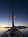 Sy "Adele"  180 Foot Hoek Design  Anchored at Night Time in Yankee Harbour  Antarctica  2007