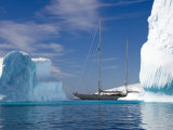 Sy "Adele"  180 Foot Hoek Design  Motoring Past Icebergs in Wilhelmina Bay  Antarctica  2007
