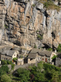 Village Nestled under the Cliffs  La Malene  Gorges Du Tarn  Languedoc  France