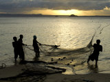 Fishermen Pulling in the Nets at Dawn  Ramena Beach  Diego Suarez  North Madagascar