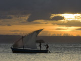 Fishing Boat at Dawn  Ramena Beach  Diego Suarez in North Madagascar