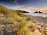 Holywell Bay with Carters Gull Rocks in the Background  Near Newquay  Cornwall  UK  June 2008