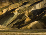 Eroded Slopes of Landmannalaugar Highlands  Central Iceland