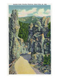 Black Hills  South Dakota - View of Sentinel Rock on the Needles Highway  c1935