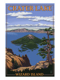 Crater Lake  Oregon - Wizard Island View  c2009