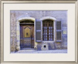 Stone Doorway with Wooden Door and Metal Knocker  Arles  France