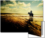Woman Horseback at Edge of the Water