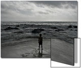 Child Standing at the Edge of Tide