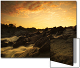 Water Flowing over Rocky Riverbed