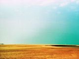 Endless Golden Beach under Turquoise Sky