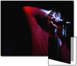 Performer on Stage at Microphone