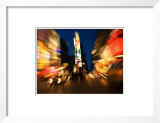 Blurred Light Effect of Times Square in New York City