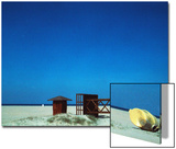 Toppled Guard Tower under Cobalt Sky