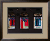 Row of house windows on Lorong  Geylang  Singapore  Singapore
