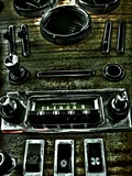 Classic Car Center Console with Radio and Switches