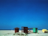 Toppled Guard Tower under Cobalt Sky