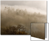 Morning Fog and Clouds Break over the Hills East of Town  Colorado