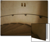 Shadowed Stone Stairwell  Italy