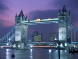 Tower Bridge at Night  London  UK