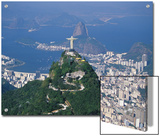 Rio De Janeiro with the Cristo Redentor in the Foreground and the Pao De Acucar in the Background