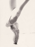 Close-up of Ballerina's Feet and Legs