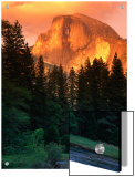 Half Dome Seen from Sentinel Bridge Over Merced River  Yosemite National Park  USA