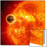 Gas-Giant Exoplanet Transiting Across the Face of Its Star