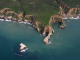 Wave Erosion of a Rocky Headland at Pt Reyes National Seashore  California  Usa Note the Seastack
