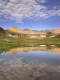 Reflection of Three Needles Mountain and Porphyry Basin  San Juan Mountains of Colorado  USA