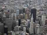 Aerial View of Downtown San Francisco  California