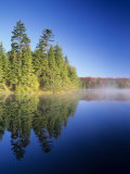 Steaming Autumn Sunrise  Adam's Reservoir  Woodford State Park  Vermont