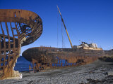 Rusty Shipwrecks in the Straits of Magellan  Chile