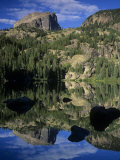 Hallett Peak Reflected on Bear Lake  Rocky Mountains National Park  Colorado  USA