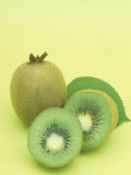 Kiwi (Actinidia Deliciosa) Fruits and Slices  Hayward Variety