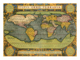 Oval World Map 1598