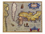 Ancient Map of Japan 1606