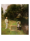 Dennis Miller Bunker Painting at Calcot  1888