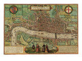 Ancient Map of London 1572