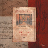 Merlot Wine Label